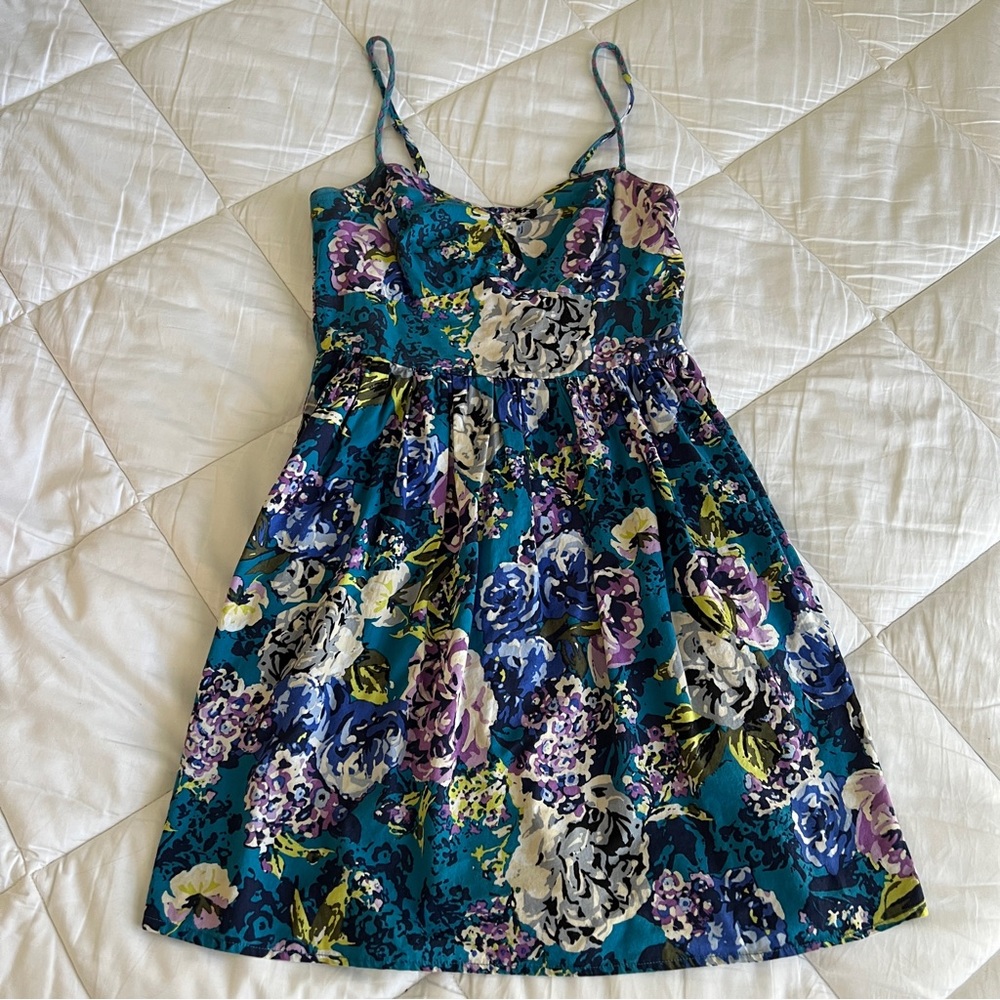 Floral Mini Dress with Pockets!